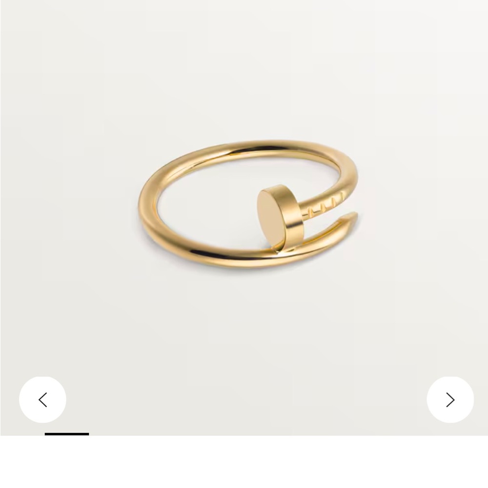 CARTIER JUSTE UN CLOU RING, SMALL MODEL - yellow gold size 50